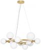 Nova Luce 9028856 ODILLIA Pendelleuchte 11-flammig Gold Weiss G9 Bild 2