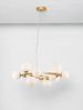 Nova Luce 9028856 ODILLIA Pendelleuchte 11-flammig Gold Weiss G9 Bild 4