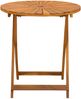 vidaXL Klappbarer Gartentisch Natur Ø70x75 cm Massivholz Akazie 42024979 Bild 3