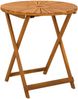 vidaXL Klappbarer Gartentisch Natur Ø70x75 cm Massivholz Akazie 42024979 Bild 2