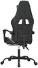 vidaXL Gaming-Stuhl mit Fußstütze Schwarz und Weiß Kunstleder 3143859 Bild 5