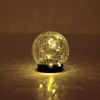 3x LED Solarleuchte, Kugel, Bruchglasoptik, Glas, IP44, Akku, D 12 cm Bild 5