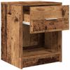 vidaXL Nachttische 2 Stk. mit Schublade Altholz-Optik 40x34x50 cm 858782 Bild 5