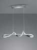 LED Pendelleuchte PERUGIA Metall Silber Chrom mit 3 Stufen Dimmer, Breite 81cm Bild 3