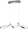LED Pendelleuchte PERUGIA Metall Silber Chrom mit 3 Stufen Dimmer, Breite 81cm Bild 2