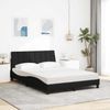 vidaXL Bett mit Matratze "Hanko" Schwarz 120x200 cm Stoff 3310519 Bild 3