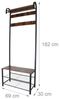 Relaxdays Garderobe mit Schuhbank Bild 4