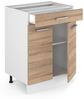 Küchenunterschrank R-Line Sonoma 60 cm mit Schublade, ohne Arbeitsplatte Vicco Bild 3