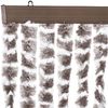 vidaXL Insektenschutz-Vorhang Taupe und Weiß 90x220 cm Chenille 325461 Bild 4