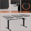 Devoko Hohenverstellbarer Schreibtisch Holzwerkstoff Metall Schwarz 160 x 60 x 73-118 cm Bild 4