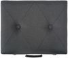 vidaXL Hocker mit Stauraum 3 Stk. Dunkelgrau Stoff 247526 Bild 5