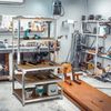 Relaxdays 2 x Schwerlastregal mit Werkbank Bild 3