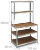 Relaxdays 2 x Schwerlastregal mit Werkbank Bild 5