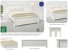 OTTO home Bett Fredegaard, skandinavischer Stil, vielseitig kombinierbar, 2 Breiten (180er oder 140er Breite), Sprossen am Kopfteil, mit Lattenrost, Kassettenoptik Bild 4