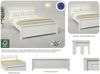 OTTO home Bett Fredegaard, skandinavischer Stil, vielseitig kombinierbar, 2 Breiten (180er oder 140er Breite), Sprossen am Kopfteil, mit Lattenrost, Kassettenoptik Bild 3
