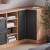 Eck-Küchenschrank für Dachschrägen R-Line Anthrazit Landhaus 75.6 cm mit 1 Tür, Schrankkorpus 60 cm Tiefe Vicco Bild 4