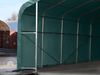 TOOLPORT Standsicheres Lagerzelt 6x6 m Weidezelt PVC Plane 850 N dunkelgrün 100% Wasserdicht Bild 5
