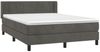 vidaXL Boxspringbett mit Matratze Dunkelgrau 140x200 cm Samt 3130962 Bild 3