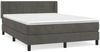 vidaXL Boxspringbett mit Matratze Dunkelgrau 140x200 cm Samt 3130962 Bild 2