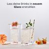 Peill+Putzler Germany 4er Set Longdrinkgläser mit buntem Boden, 300 ml Volumen, mehrfarbige Trinkgläser, Wassergläser in 6 Farben, Coctailgläser, spühlmaschinengeeignet & pflegeleicht Bild 3