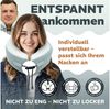 SEI Design Nackenstützkissen Nackenhörnchen - Nackenkissen Flugzeug - Reisekissen aus Memoryschaum, Bezug: Kühlend abnehmbar mit Reißverschluss und Kordel, Reisen, Flügzeug, Bahn, Auto, Büro, mitzunehmen. Bild 3