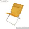 Sunnydays Campingstuhl klappbarer Strandstuhl mit Kissen Klappstuhl, Faltstuhl Bild 1