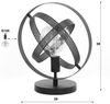 KAWOLA Tischleuchte DILLY Tischlampe Metall schwarz 38 x 28 x 32 cm Bild 4