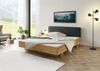 Bett mit Nachttisch links Fichte 200x200x85 natur gebeizt / geölt, Kopfteil anthrazit FICHTELBERG #56 Bild 3