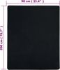 vidaXL Spannbettlaken Jersey Schwarz 90x200 cm Baumwolle 136210 Bild 5