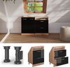 Küchenschrank für Dachschrägen R-Line Schwarz Hochglanz 60 cm mit 2 Schubladen Vicco Bild 2