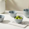 JIWOO Müslischale 6er Ø11,8cm, Frühstückschalen Eisschale Dessertschalen Schale, Keramik, (Schaleset, 6-tlg), Porzellan Hochwertiges Schalen Grau Mikrowellenofen Spülmaschine Bild 2
