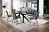 Esstisch >EVERETT< in Anthrazit aus Glas - 180x75x95cm (BxHxT) Bild 3