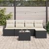 vidaXL Gartensofa-set Schwarz Poly-Rattan 3346007 Bild 3