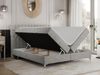Boxspringbett mit 2 Bettkästen Matratze und Topper - MILEN - 160x200cm - Hellgrau Stoff - H4 Bild 2