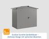 Hörmann Ecostar Metall-Gerätehaus "Euroline Trend" mit Satteldach ESD 3, graualuminium, 214 x 118 cm,2-flüglige Tür Bild 2