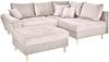 Home affaire Ecksofa Rice L-Form, Set, mit Bonnellfederkern, Hocker & Kissen, Ottomane beidseitig montierbar Bild 2
