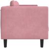 vidaXL Sofa mit Kissen 3-Sitzer Rosa Samt 372645 Bild 5