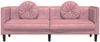 vidaXL Sofa mit Kissen 3-Sitzer Rosa Samt 372645 Bild 4