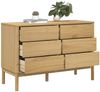 vidaXL Kommode FLORO Wachsbraun Massivholz Kiefer 374011 Bild 4