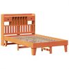 vidaXL Massivholzbett ohne Matratze Wachsbraun 135x190 cm Kiefernholz 3308860 Bild 3