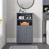Yaheetech Badkommode Badschrank Küchenschrank, Sideboard Weiß 93*50*30cm Bild 2