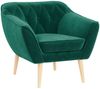 Sofa, Skandinavischer Stil, Holzbeine - PIRS - 1 Sitzer - Dunkelgrün - Velvet Bild 2