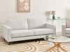 Beliani 'SAVALEN' 3-Sitzer Sofa, Stoff cremeweiß, 87 x 91 x 204 cm Bild 3