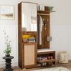 Garderoben-Set 110x38x190 cm mit Spiegel und 16-farbiger LED-Beleuchtung – modernes Design Bild 4