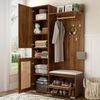 Garderoben-Set 110x38x190 cm mit Spiegel und 16-farbiger LED-Beleuchtung – modernes Design Bild 3