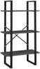 vidaXL Bücherregal 5 Fächer Grau 60x30x175 cm Holzwerkstoff 3081980 Bild 5