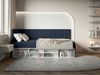 Selsey 'Ventrio' Jugendbett linksseitig mit Regalen, Easy-Clean-Samtbezug, dunkelblau, 90x200 cm Bild 2