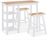 vidaXL Bar Set 3 Stück MDF Weiß 245364 Bild 2