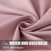 Soifox Bettwäsche 220x240 Rosa Mikrofaser bügelfrei Kissenbezug 2er Set Bild 2
