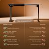 Desktronic HomePro Elektrisch höhenverstellbarer Schreibtisch 200x80cm Schwarz/Schwarz mit Memory-Funktion, Anti-Kollisions Technologie, USB-A und USB-C-Ladeanschlüssen Bild 5
